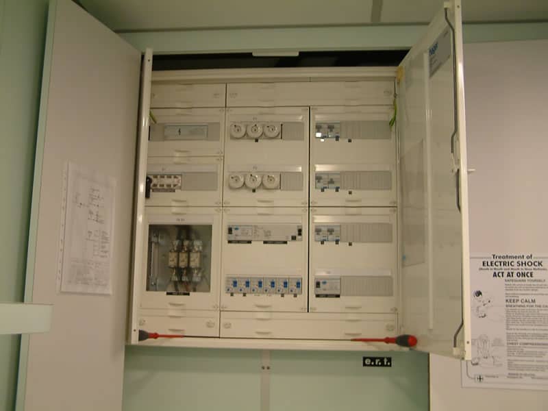 Electrical control panel at Sligo Hospital, Ireland, installed by Ron Clark Electrical.