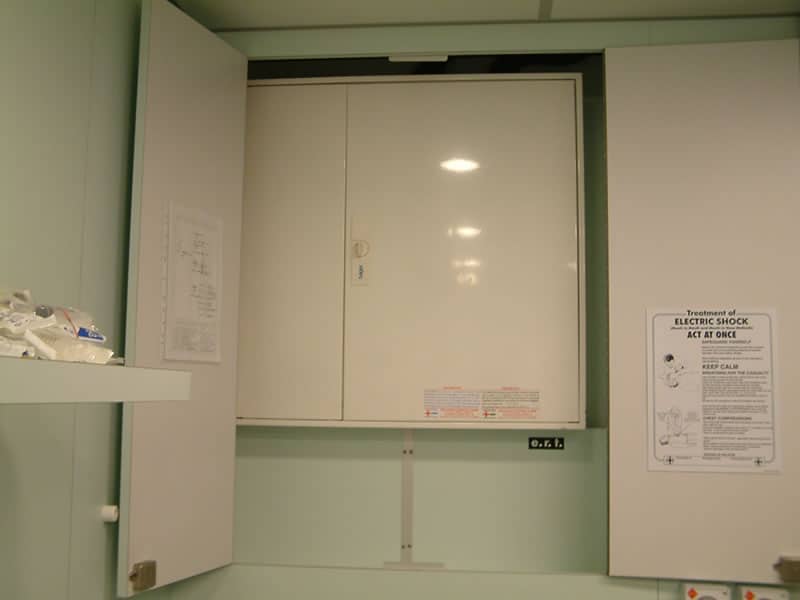 Electrical panel at Sligo Hospital, Ireland, installed by Ron Clark Electrical.