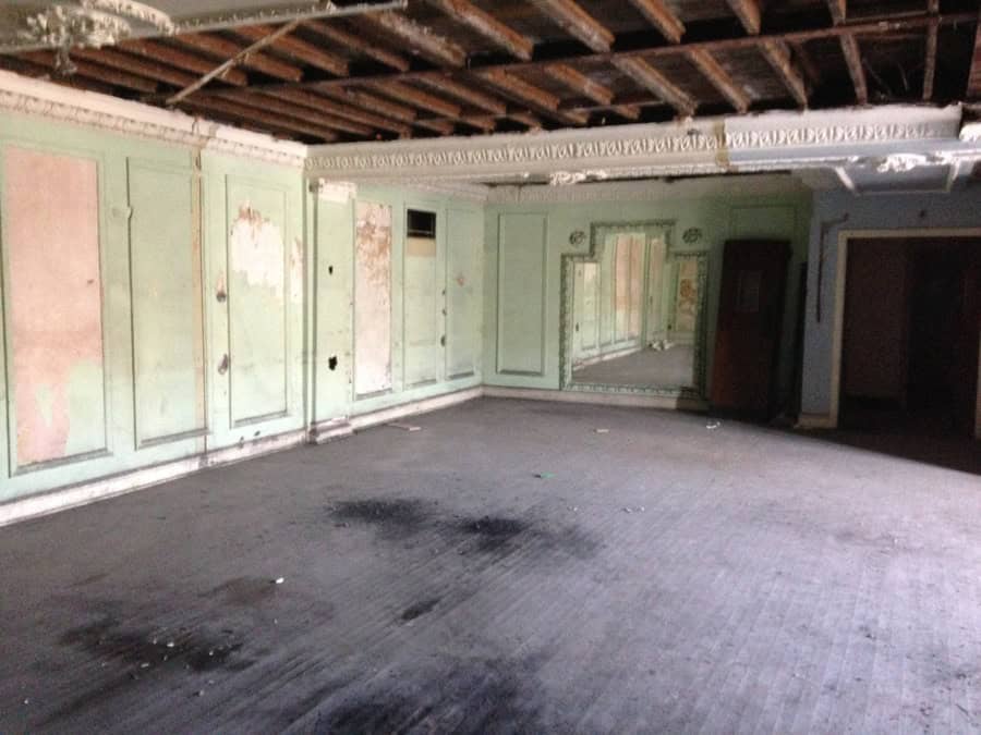 Temporary electrical supply installation at White Ladies Cinema Bristol for renovation project.